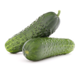 Cucumber vegetable  isolated on white background cutout