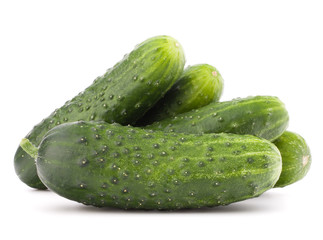 Cucumber vegetable  isolated on white background cutout