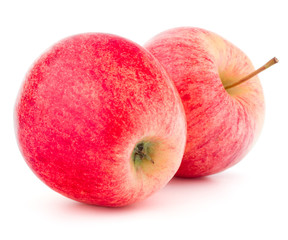 Red apple isolated on white background cutout