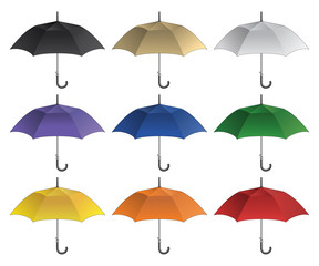 Umbrella-Blank in nine different colors. 