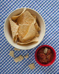 Tortilla Chips with a Side of Salsa