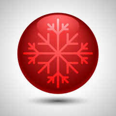 Snowflake symbol. Editable vector. Eps 10