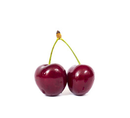 Ripe red cherry berries