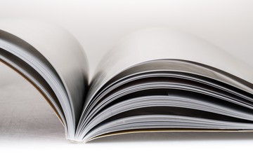 Catalog, Magazine, Open.