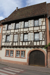 Architecture Alsacienne à Wissembourg Alsace France
