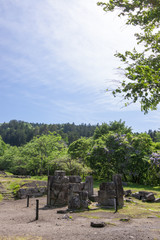橋野高炉跡　三番高炉（岩手県釜石市）