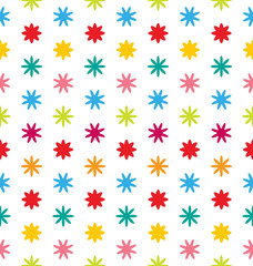 Seamless Floral Texture with Multicolored Flowers