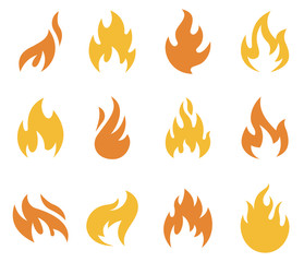 Fire Flame Icons and Symbols
