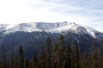 Snow covered mountain