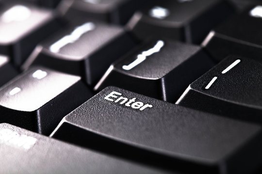 Computer Keyboard, Enter Key, Computer Key.