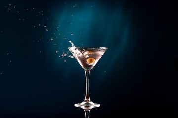Martini, Cocktail, Glass.