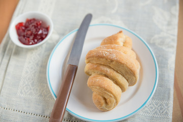 Croissant zum Frühstück 