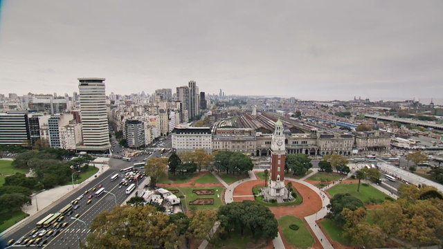 Argentina clock tower day time lapse