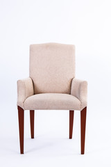 brown chair on white background