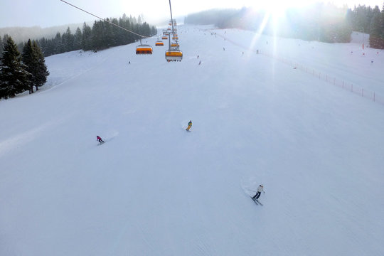 Skifahrer an der Wastlh&ouml;he
