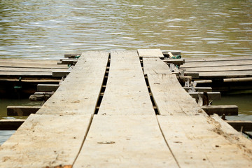 Wooden Bridge to the river