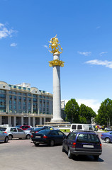 Monument of St. George killing the dragon 