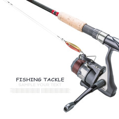 fishing tackle isolated
