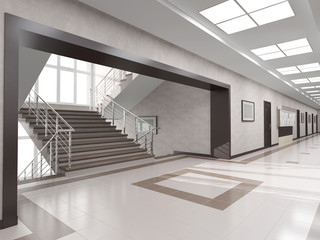 hall with staircase
