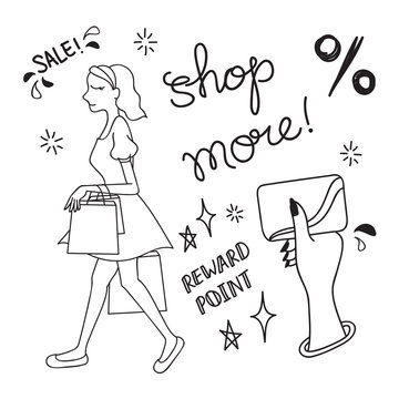 Shopping doodle