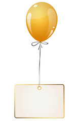 balloon with hangtag