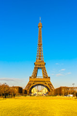 Eiffel tower at sunrise, Paris.