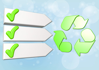 Pfeil Pfeile Recycle Recycling Symbol Platzhalter Balken Punkte