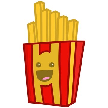 French fries mascot