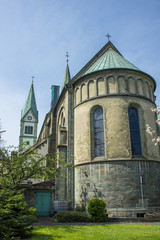 Fototapeta na wymiar Wallfahrtsbasilika Wallfahrtskirche Mariä Heimsuchung Werl
