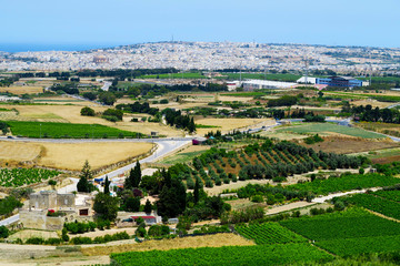 Fototapeta na wymiar Gozo aerial view