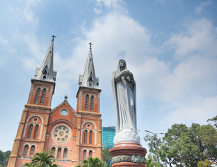 Catholic church  Notre Dame de Saigon. Ho Chi Minh City Sights