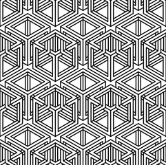 Contemporary abstract vector endless background, three-dimension