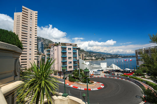 Monte Carlo, Monaco - 02 June 2014. Circuit de Monaco is a stree