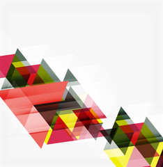 Fototapeta premium Abstract geometric background. Modern overlapping triangles