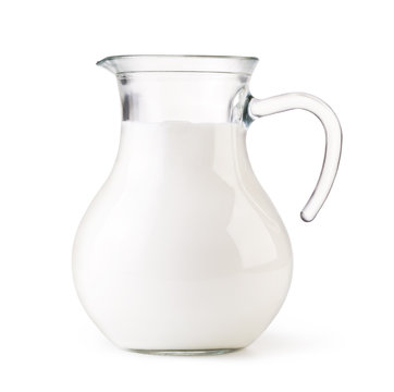 Glass jug milk