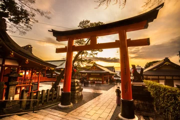 Gordijnen Fushimi Inari Taisha-schrijn in Kyoto, © Luciano Mortula-LGM