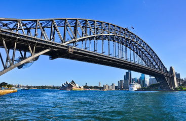 Fototapeta na wymiar Sydney Skyline and Harbor Bridge
