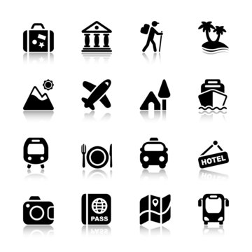 vacations and holidays icons reflex