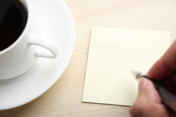 Writing on blank note © christianchan
