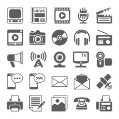 Media and Communication icons
