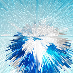 Obraz premium Colorful extrude geometric abstract background