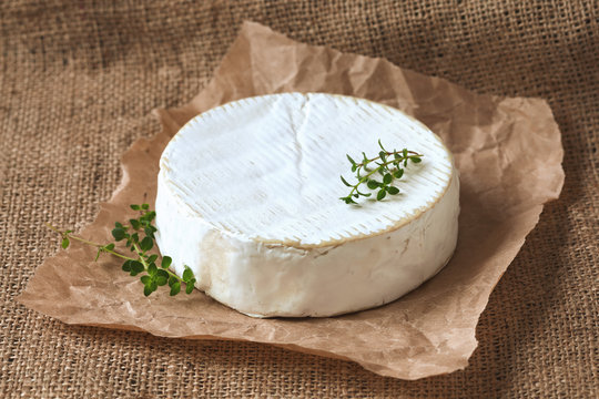Camembert cheese delicious round french dairy food with fresh