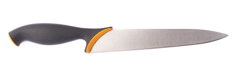 Steel kitchen knife isolated