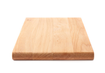 Unused wooden cutting board isolated