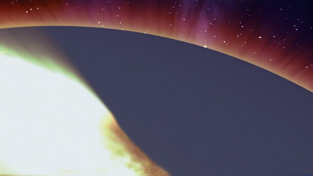 Beautiful glow of Earth
