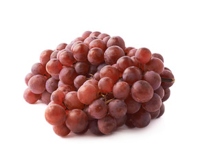 Branch of the dark grape isolated
