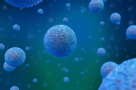 3D Human Cell microscope Background