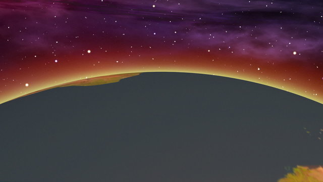 Beautiful glow of Earth
