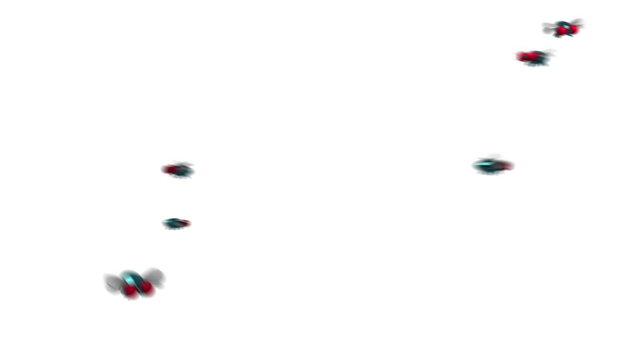 Swarm of Flies. 3D animation in cartoon style, loopable.