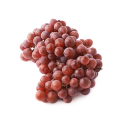 Branch of the dark grape isolated
